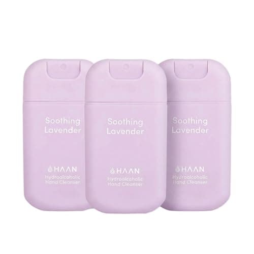 HAAN Moisturizing Hand Spray with Aloe Vera (Pack of 3) – 3 Pieces in the Fragrances: Soothing Lavender