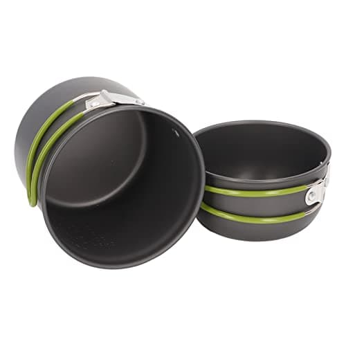 GYZOUKA Compact Camping Pot Set with Anti Scald Handle for Outdoor Use
