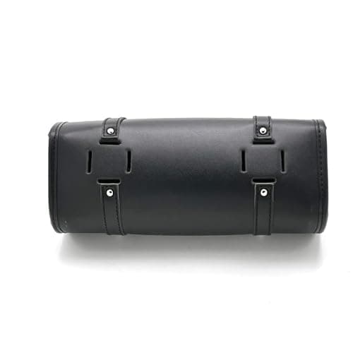 Motorcycle Tool Bag - Lockable Waterproof PU Leather Handlebar Storage Pouch, Retro Roll Saddlebag | Compact and Durabl Front Fork Bag for Motorcycles, Ideal for Tools and Esentials — view 6