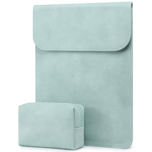 HYZUO 13 Inch Laptop Case Bag Sleeve for MacBook Pro Air M5, Mint Green
