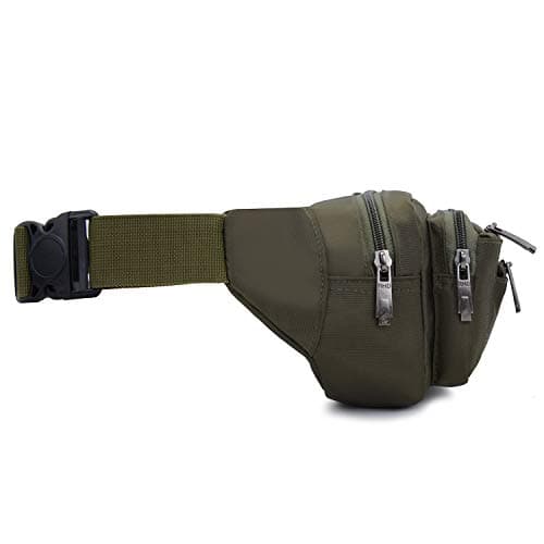 Waterproof Bum Bags Men Women Sport Running Hiking Backpacks Sports Bike Bags Cases for Knives and Hiking Tools (Olive) — view 6