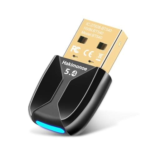 Hakimonoe Upgraded Bluetooth 5.4 Adapter Receiver for PC Laptop