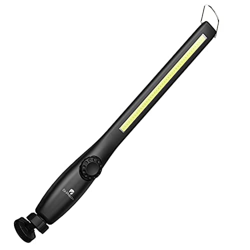 Dr. Prepare Rechargeable LED Work Light, Magnetic Inspection Light, 700 Lumens Portable Work Torch with 3200mAh Battery, 360° Swivel Base for Car Repair, Garage, Workshop & Emergency
