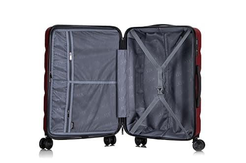 ATX Luggage Suitcase Large Hardshell 4 Dual Spinner Wheels Super Lightweight ABS Hold Check in with Built-in TSA Lock (Wine Red, 110 Liter) — view 6