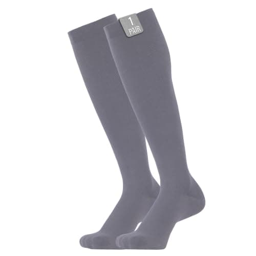 360 RELIEF Compression Socks for Women & Men, Flight Socks XXL Grey