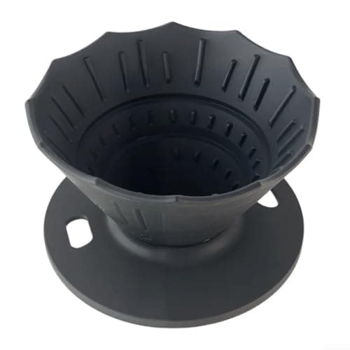 Portable Travel Coffee Maker Foldable Silicone Basket(Black)