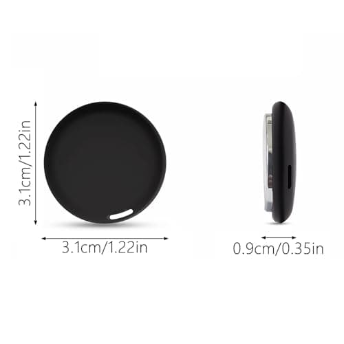 Mini GPS Tracker for Vehicles No Subscription, Hidden Car Tracker Device Works with Find My iOS Only, Portable Key Finder Tag for Keys Pets Luggage, Battery Powered Long Standby (1, White) — view 2