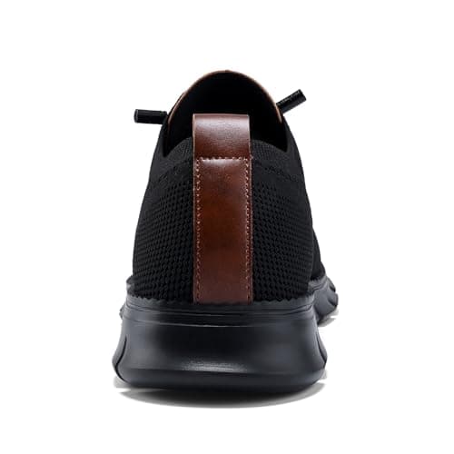 Wearbreeze Men’s Business Casual Oxford Sneakers – Lightweight Lace-Up Dress Shoes for Work, Travel & Daily Commute, Aterrimus, 8 UK — view 5