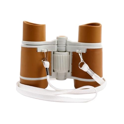 KIXZSAZ Binoculars for Kids Baby Camping Exceptional Lightweight Outdoor Gear Educational Bird Watching Learning Experience Outside Toys Telescope for Bird Watching Travel, Dark Brown, 8.8x11x4cm — view 4