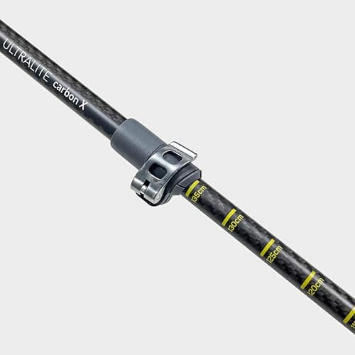 OEX Ultralite Carbon X Walking Poles, 4-Section Carbon Fibre, 105-135cm Adjustable Length, Extended Foam Grip, Carbide Tips, Trekking Baskets, 170g Each — view 5
