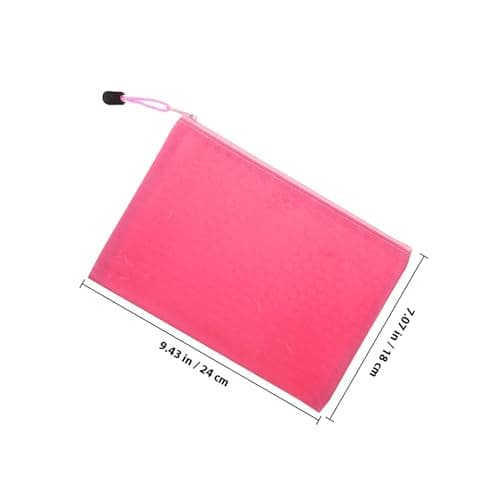 GLEAVI 12pcs Waterproof Canvas File Folder Zipper Document Pouch Large Capacity Portable File Holder for Office Document Storage, Students and Exam Papers Random Color — view 2