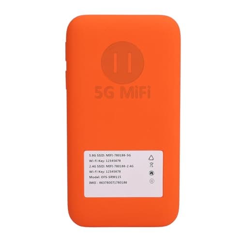 Luocute 5G Mobile Hotspot, Portable WiFi for Travel, with High Speed Up to 2.77Gbps, 16 Connected Devices, with SIM Card Slot, IP67 Water Proof, 6100mAh Battery — view 5