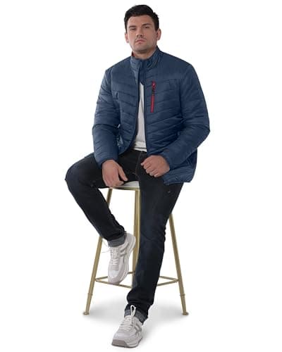 33,000ft Men's Puffer Jacket Packable Water resistant Quilted Jacket — view 2