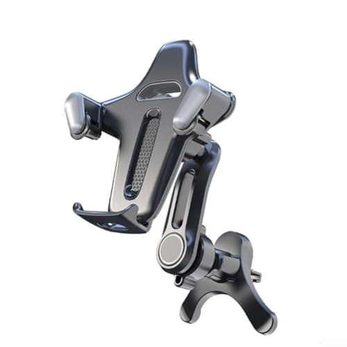 Air Vent Car Phone Holder ABS Secure Clamp Purple Grey Car Phone Mount Air Vent Clip Sturdy ABS Phone Holder for Bumpy Roads Phone Mount for 4-7 Inch Phones Quick Install Air Vent Phone Holder(Purple)