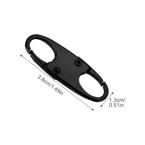 6 Pcs Anti-Theft Zipper Lock Clips, Double Opening S Carabiner Zipper Pull Locks, Mini Snap Hook Clips for Backpacks, Travel, Camping and Fishing — view 2