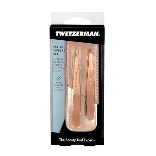 Tweezerman Rose Gold Petite Tweezer Set, Mini Slant & Point (Set of 3) — view 6