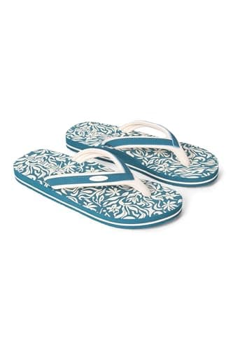 Animal Swish Womens AOP Slip-On Flip Flops Turquoise 6