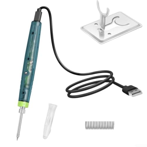 Stainless Steel USB Soldering Iron 8W Compact Tip — view 3