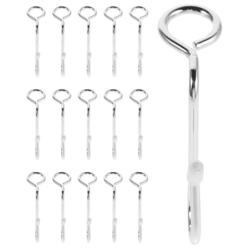Artibetter 36pcs Stackable Stainless Steel Hanger Adapter Hook for Clothes and Belts, Mini Vertical Hanger Connector Clip, Sturdy Wardrobe Storage Hook for Travel and Household Organisation