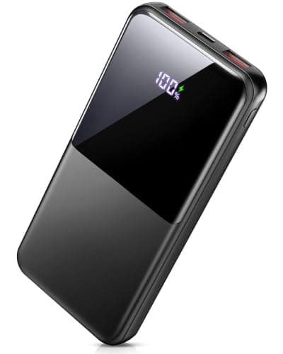 Power Bank, Fast Charging 22.5W Portable Charger 10000mAh, Small Battery Pack USB-C In & Out, Lightweight Powerbank with Built in Cable for iPhone 17/16/15/14/13, Samsung Galaxy, Xiaomi, Android etc