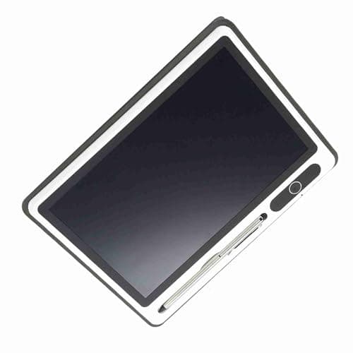 ZDETGU Electronic Notepad LCD Writing Tablet 9 Inch with Faux Leather Case Flexible Pressure-Sensitive Screen, 100000+ Uses, Portable Reusable Drawing Pad for Office School Notes (Black (with — view 5