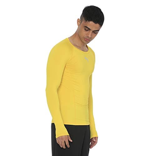 PUMA Men's Liga Baselayer Tee Functional Underwear, Yellow, M UK — view 3