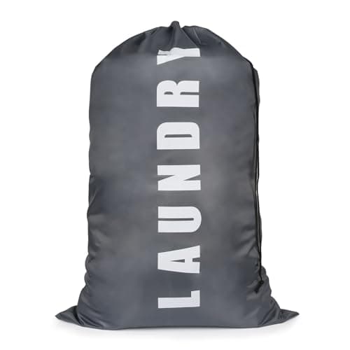 Travel Laundry Bag, 24" x 36" Portable Large Washing Bag for Laundry, Grey