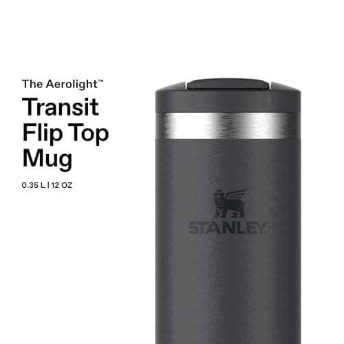 STANLEY 1913 Transit Flip Top Mug 0.35L - Black — view 3