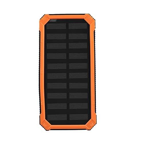 OPPWONG Dual USB 20000mAh Fast Charging Solar Power Bank Case Kit for Outdoor Activities (Orange) — view 3