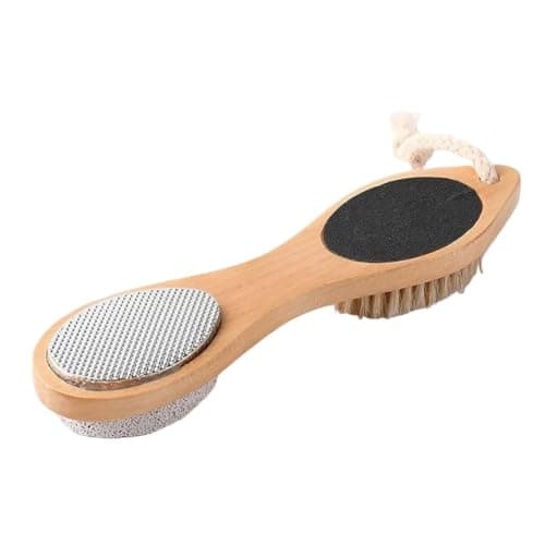 Callus Remover for Feet Wood Handle Comfortable Scrubber