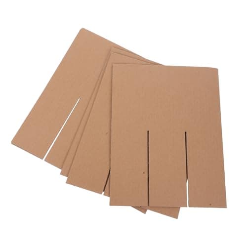 LABRIMP Box of Wine 6 Bottles Moving Box Dividers, 5pcs Paper Grid Inserts with Individual Compartments, Reusable Protection for Glassware Packing and Secure Transport