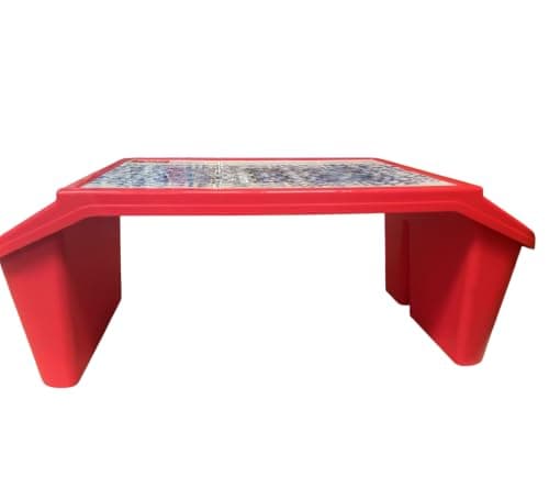 JMS we create smile Set of 2 - Plastic Activity Tray Portable Laptop Desk - Large Lap Table Multipurpose Travel Tray for Girls & Boys - (Red) — view 4