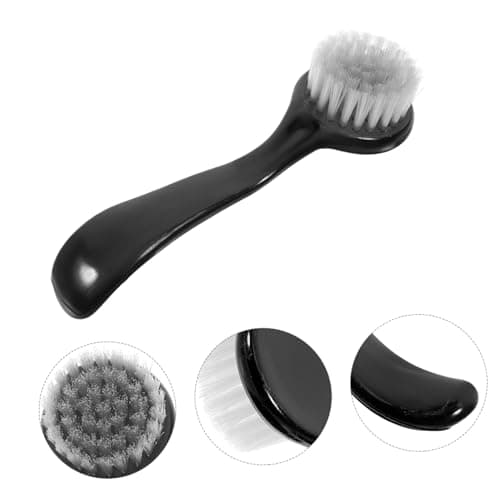 HAPINARY Facial Cleansing Brush Set with Soft Nylon Wool Bristles 3pcs and Pvc Handle Effective Makeup Removal and Exfoliating Face Wash Tool for Women for Travel and Daily Skincare — view 3