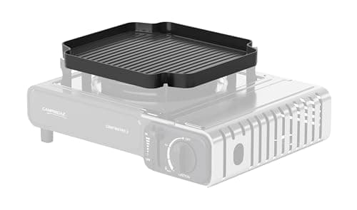 Campingaz Camp Bistro 3 Stove | 1 Burner Camping Stove | 2200 Watt Camp Stove | Compact portable Outdoor Cooker | Includes Carry case for Easy Transport | Black,Griddle for Camp Bistro