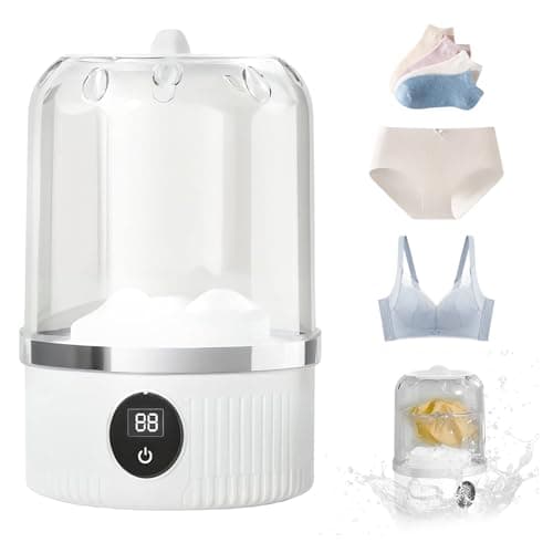 Mini Washing Machine,Wireless Portable Washing Machine for Suitable for Washing Underwear, Knickers and Socks Whilst Travelling
