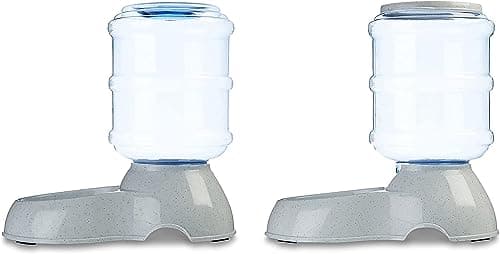 Amazon Basics Automatic Dog Cat Water Dispenser Gravity Feeder Set, Small, 6-Pound Food Capacity, 1-Gallon — view 6