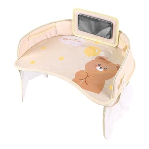 Car Seat Tray for Kids Travel Large Capacity Thick Pad Walls Safe Hygienic