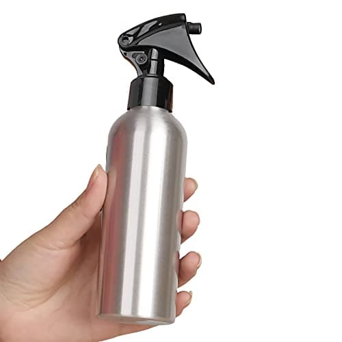 ZEOABSY Pack of 6 Empty 250ml Refillable Spray Bottles, 250 ml Aluminum Misting Bottles White Trigger Sprayer for Garden, Cleaning, Travel Beauty, Barber Shop Essential + 1 x Funnel — view 4