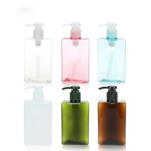 2pcs Ml Refillable Brown Plastic Lotion Dispenser Pump Bottle — view 3
