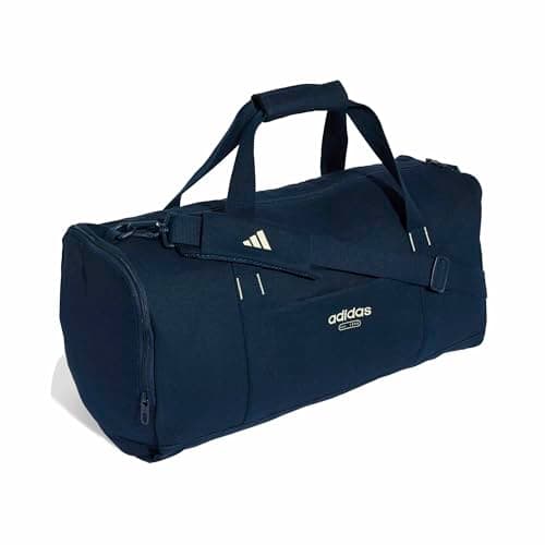 adidas Unisex Canvas Duffel Bag Duffel_Bag, Night Indigo/Ivory, One Size — view 4