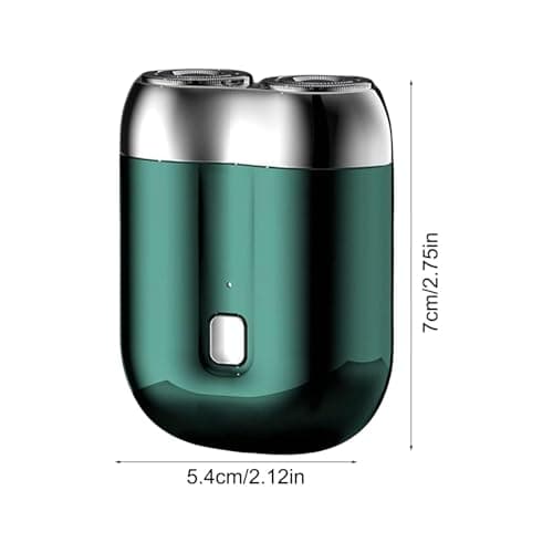 scyca Compact Shaver for Men, Portable Electric Shaver - 2024 Double Head Beard Shaving Buzzer - Pocket Size Electric Shaver with Motor, Waterproof Electric Rotary Shaver, — view 5