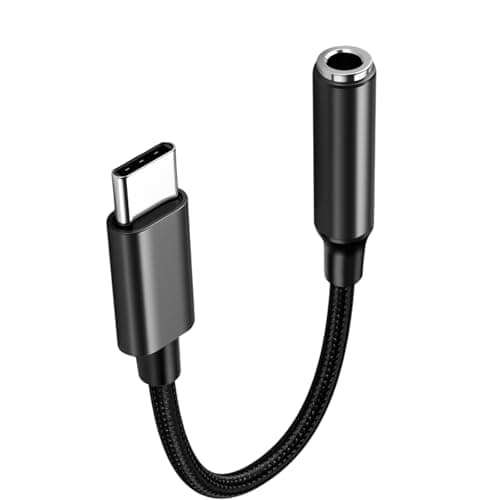 Qsvbeeqj USB C Braided Cord Portable Earphone Adapter Cable For Type To 3.5mm Headphone Jacks USB Type With Noise Cancelling — view 6