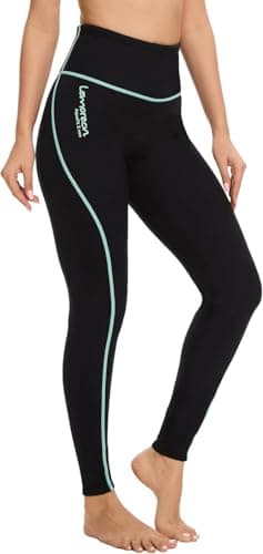 Lemorecn Women's Wetsuit Pants 2mm Super Stretch Neoprene, GREEN,XL
