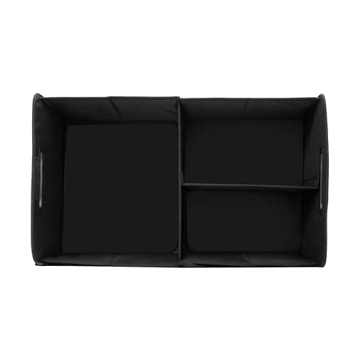 austoces Car Boot Organizer,Collapsible Durable Multi Compartments Car Storage Organiser With Adjustable Straps (Black) — view 3