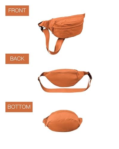 Bum Bag Women Crossbody Belt Bag, Water Resistant Nylon Sling Fanny Pack — view 4