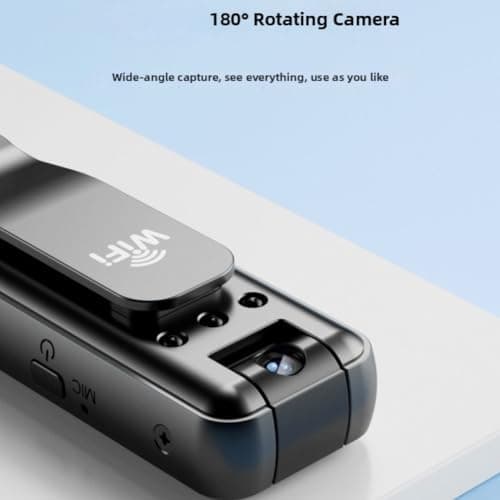 1080P Mini Body Camera, Wireless Sports Camera with Built-in Recording & WiFi, 1080P HD Waterproof Action Camera for Outdoor, Adventure, Travel Vlogging, Body Cam, Helmet, Bike — view 6