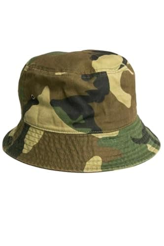 Clossy London Crushable Bucket Hat | Reversible & Foldable Cotton Sun Hat | UV Protection Hat for Adults & Kids | Unisex Summer Hat | Festival Hat | Beach Hat | Fishing Cap (UK, Alpha, L, Camo)