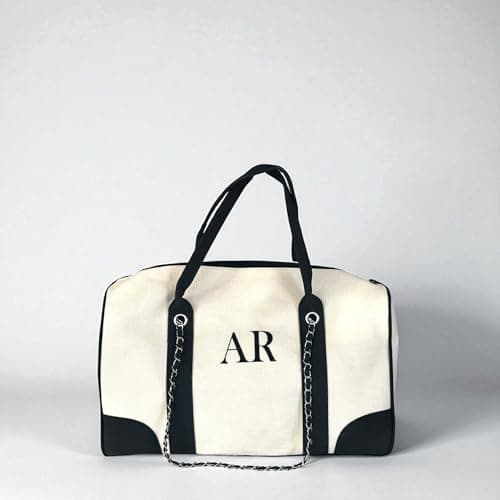 Personalised Duffel Bag with Initials – Custom Travel Holdall for Men or Women, Customised Gym Bag, Weekend Overnight Bag, Sports Bag, Monogrammed Luggage, Gift for Him or Her — view 5