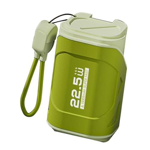 10000Mah Power Bank With Ac Plug Built-In Cables, 2 Cables