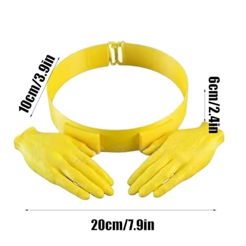 Beach Hats for Women, Lightweight Headwear as Joke Props | Funny Hand Shaped Sun Hat - for Summer Holidays, Travel Trips, Fishing, Golf, Hiking, Gardening, Swimming Pool, Outdoor Sp, yellow — view 5